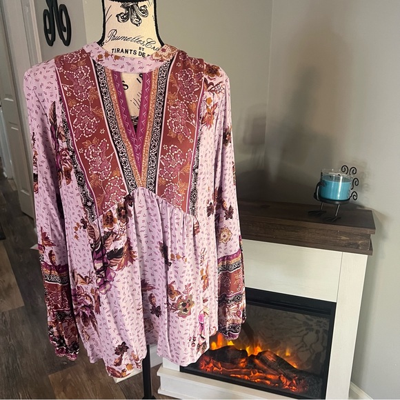 Maurices Tops - BOHO Peasant Style Top in Shades of Purple